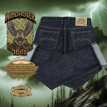 Load image into Gallery viewer, Windhover 16oz Sanforized Extra Deep Indigo Selvedge Denim