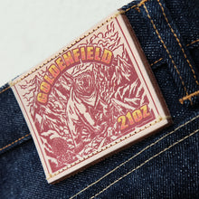 Load image into Gallery viewer, Goldenfield 21oz Unsanforized Extra Deep Indigo Selvedge Denim