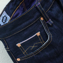 Load image into Gallery viewer, Evershade 17oz Unsanforized Deep Indigo x Purple Denim
