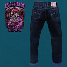Load image into Gallery viewer, Evershade 17oz Unsanforized Deep Indigo x Purple Denim