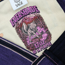 Load image into Gallery viewer, Evershade 17oz Unsanforized Deep Indigo x Purple Denim