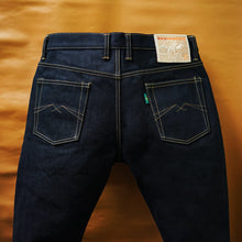 Load image into Gallery viewer, Sage Denim Rockhound 24oz Unsanforized Deep Indigo x Brown