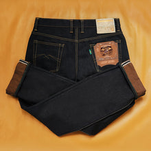 Load image into Gallery viewer, Sage Denim Rockhound 24oz Unsanforized Deep Indigo x Brown
