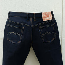 Load image into Gallery viewer, Sage Denim Dunestrike 18oz Unsanforized Deep Indigo x Brown