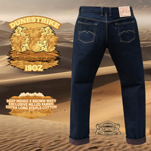 Load image into Gallery viewer, Sage Denim Dunestrike 18oz Unsanforized Deep Indigo x Brown