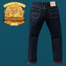 Load image into Gallery viewer, Sage Denim Dunestrike 18oz Unsanforized Deep Indigo x Brown