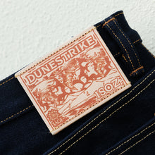 Load image into Gallery viewer, Sage Denim Dunestrike 18oz Unsanforized Deep Indigo x Brown