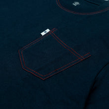 Load image into Gallery viewer, Sage Heavy Pocket Tees Navy