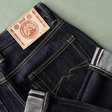 Load image into Gallery viewer, Armstrong 17oz Sanforized Extra Deep Indigo Selvedge