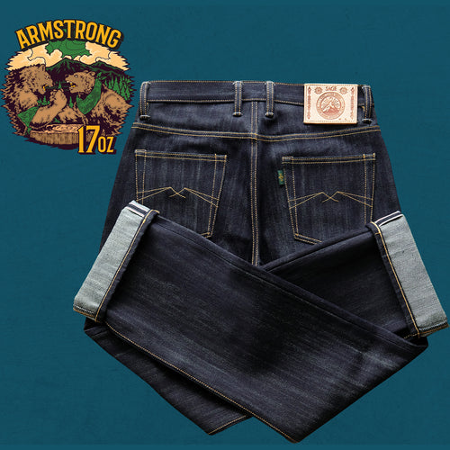 Armstrong 17oz Sanforized Extra Deep Indigo Selvedge