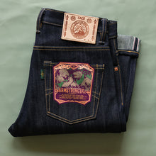 Load image into Gallery viewer, Armstrong 17oz Sanforized Extra Deep Indigo Selvedge