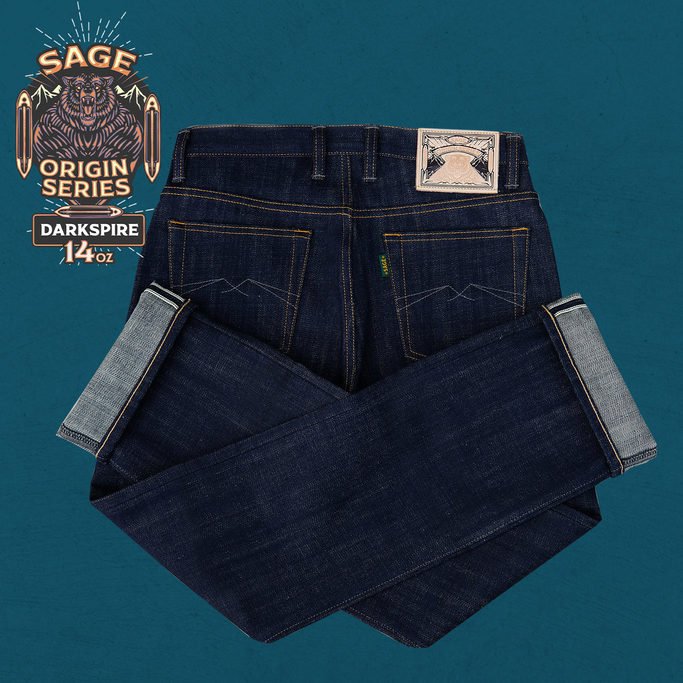 Origin Series : Darkspire 14oz Sanforized Extra Deep Indigo Selvedge
