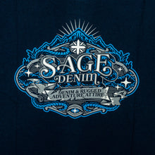 Load image into Gallery viewer, Sage Emblem Navy Tees