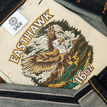 Load image into Gallery viewer, Easthawk 16oz Sanforized Extra Deep Indigo Selvedge