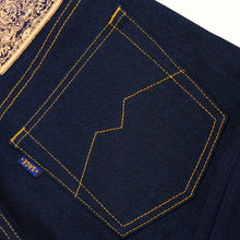 Load image into Gallery viewer, Genesis Series : 14oz Deep Indigo x Cobalt Weft Projectile Loomed Denim