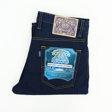 Load image into Gallery viewer, Genesis Series : 14oz Deep Indigo x Cobalt Weft Projectile Loomed Denim