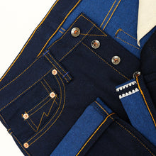 Load image into Gallery viewer, Genesis Series : 14oz Deep Indigo x Cobalt Weft Projectile Loomed Denim