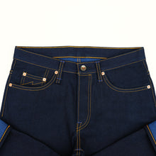 Load image into Gallery viewer, Genesis Series : 14oz Deep Indigo x Cobalt Weft Projectile Loomed Denim