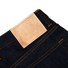 Load image into Gallery viewer, Genesis Series : Ultimate Quality Projectile Loomed Denim 14oz Deep Indigo - Gold Hardware Edition