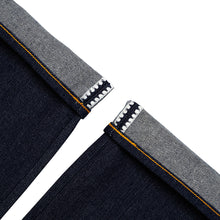 Load image into Gallery viewer, Genesis Series : Ultimate Quality Projectile Loomed Denim 14oz Deep Indigo - Gold Hardware Edition