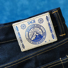 Load image into Gallery viewer, Nightstorm 24oz Unsanforized Deep Indigo x Black Selvedge Denim