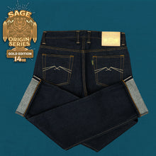 Load image into Gallery viewer, Origin Series : Gold Edition 14oz Sanforized Deep Indigo
