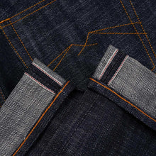 Load image into Gallery viewer, Origin Series : Redstride 14oz Sanforized Deep Indigo Sparkling Red Selvedge