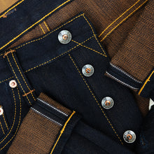 Load image into Gallery viewer, Origin Series : Rockslide 14oz Sanforized Deep Indigo x Brown