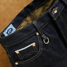Load image into Gallery viewer, Sage Denim 13th Anniversary Special : The 13th Core Earthbound 23oz Unsanforized Deep Indigo Brown Core Selvedge Denim