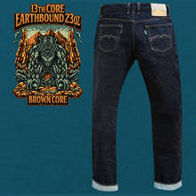 Load image into Gallery viewer, Sage Denim 13th Anniversary Special : The 13th Core Earthbound 23oz Unsanforized Deep Indigo Brown Core Selvedge Denim