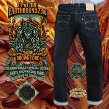 Load image into Gallery viewer, Sage Denim 13th Anniversary Special : The 13th Core Earthbound 23oz Unsanforized Deep Indigo Brown Core Selvedge Denim
