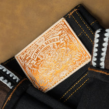 Load image into Gallery viewer, Sage Denim Genesis Series : 14oz Deep Indigo x Brown Weft Projectile Loomed Denim