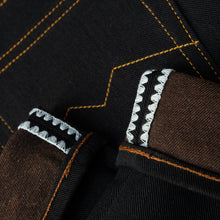 Load image into Gallery viewer, Sage Denim Genesis Series : 14oz Deep Indigo x Brown Weft Projectile Loomed Denim