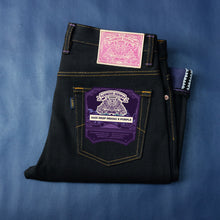 Load image into Gallery viewer, Sage Denim Genesis Series : 14oz Deep Indigo x Purple Weft Projectile Loomed Denim