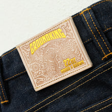 Load image into Gallery viewer, Sage Denim Groundking 22oz Unsanforized Deep Indigo x Soil Brown Selvedge Denim