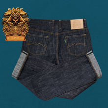 Load image into Gallery viewer, Sage Denim Origin Raw : Gravelstone 14oz Unsanforized Deep Indigo