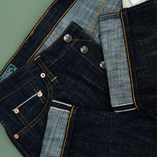 Load image into Gallery viewer, Sage Denim Origin Series Highfront 14oz Sanforized Deep Indigo