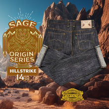 Load image into Gallery viewer, Sage Denim Origin Series : Hillstrike 14oz Sanforized Deep Indigo Irregular Slub