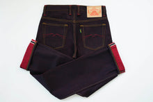 Load image into Gallery viewer, Sage Denim Origin Series : Sunbreak 14oz Sanforized Deep Indigo x Red