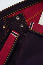 Load image into Gallery viewer, Sage Denim Origin Series : Sunbreak 14oz Sanforized Deep Indigo x Red