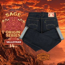 Load image into Gallery viewer, Sage Denim Origin Series Valleyman 14oz Sanforized Deep Indigo Painted Arcuate