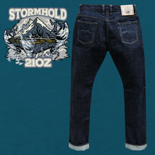Load image into Gallery viewer, Sage Denim Stormhold 21oz Unsanforized Deep Indigo