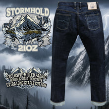 Load image into Gallery viewer, Sage Denim Stormhold 21oz Unsanforized Deep Indigo