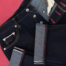Load image into Gallery viewer, Sage Denim Wolfcrest 21oz Unsanforized Extra Deep Indigo Selvedge