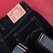 Load image into Gallery viewer, Sage Denim Wolfcrest 21oz Unsanforized Extra Deep Indigo Selvedge