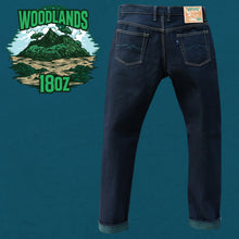 Load image into Gallery viewer, Sage Denim Woodlands 18oz Unsanforized Deep Indigo x Green