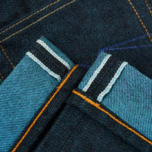 Load image into Gallery viewer, Sage DenimOrigin Raw : Glacier 14oz Unsanforized Deep Indigo x Aquamarine