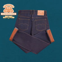 Load image into Gallery viewer, Sage Genesis Series : Ultimate Quality Projectile Loomed Denim 14oz Deep Indigo x Orange Denim