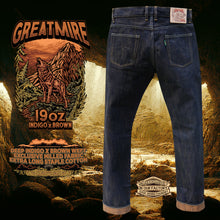 Load image into Gallery viewer, Sage Greatmire 19oz Unsanforized Deep Indigo x Soil Brown Selvedge Denim
