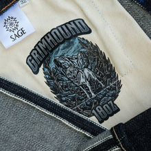 Load image into Gallery viewer, Sage Grimhound 18oz Unsanforized Deep Indigo Selvedge Denim